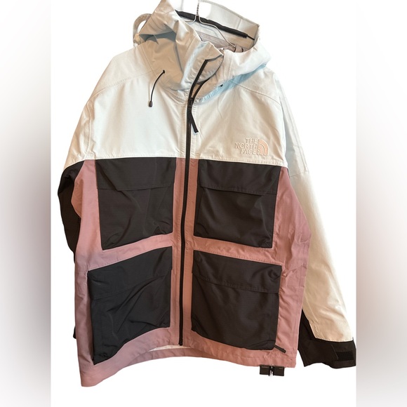 North Face M Dragline Jacket Ice Cap Blue Fawn Grey LARGE NWT - Picture 5 of 7